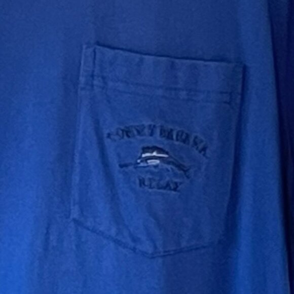 Tommy Bahama Relax Men's Tee Shirt Pima Cotton Blue Crew Neck Ultra Soft  Size S - Picture 2 of 5